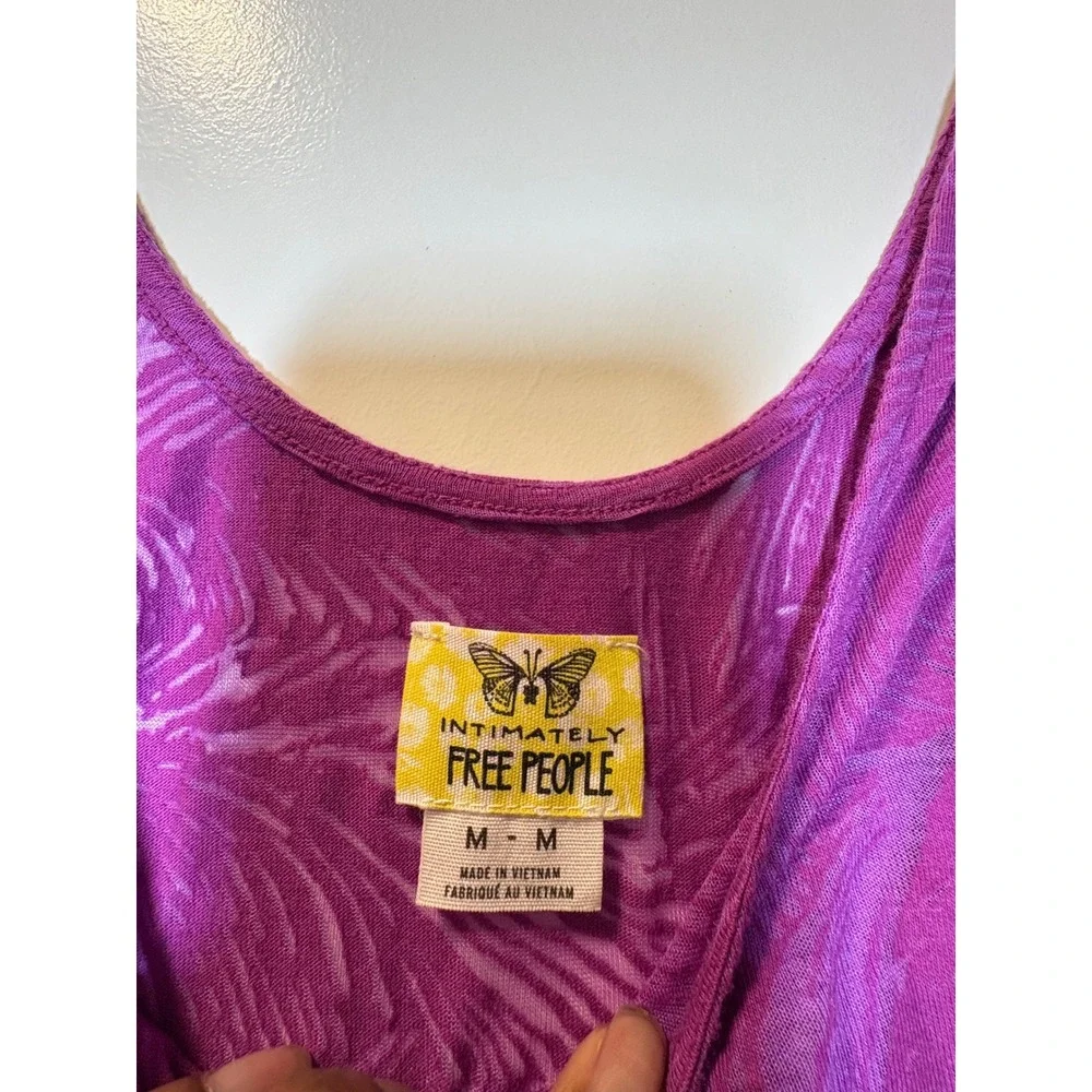 Intimately Free People‎ Purple Burnout Swirl Slip Dress/Sleeveless Tank -Medium